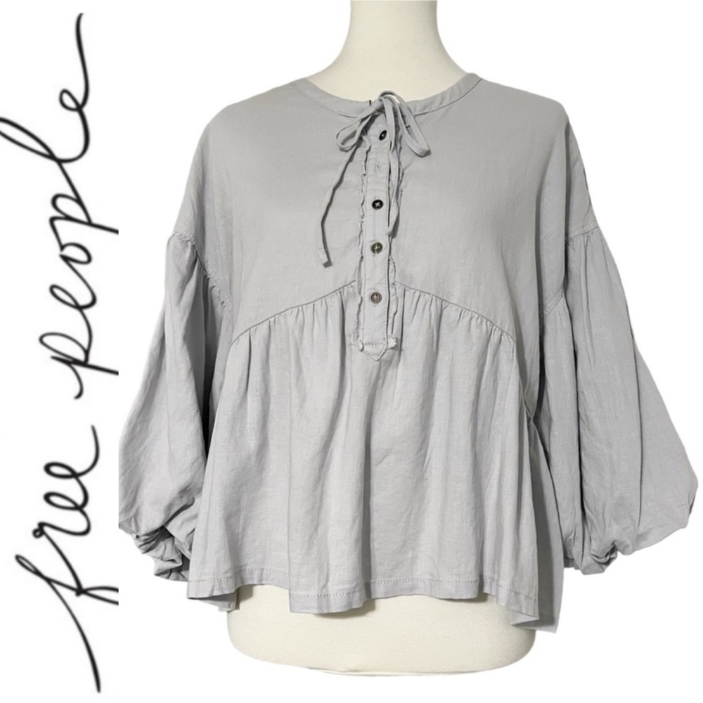 Free People Highlander Buttondown In Marble